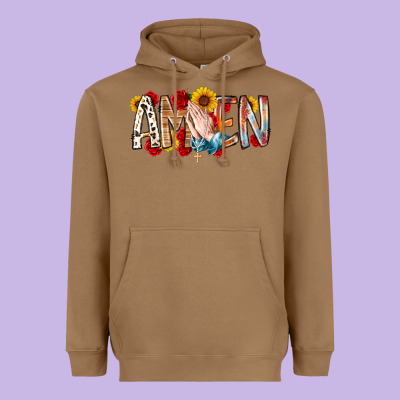 Amen Heavyweight Hoodie Designed By Racoondesign