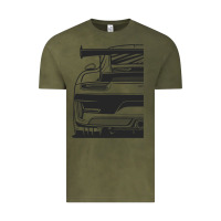 Vintage Olive gt3 rs 991.2 fragment rear Vintage Tee - tuanDangUi