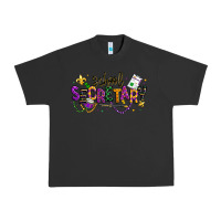 Pigment Black mardi gras school secretary Urban Heavy Tee - texasbilliewilder