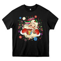 Black mexican christmas santa Heavy Core Tee - MaliasSmallBusiness