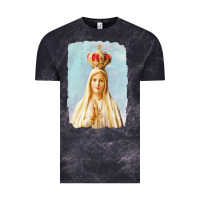 Cloud Black our lady of fatima Vintage Tee - tuanDangUi