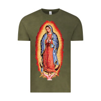 Vintage Olive our lady of guadalupe virgin mary Vintage Tee - tuanDangUi