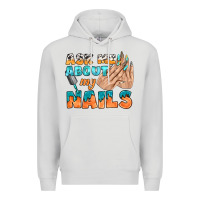 Dove Grey ask me about my nails bbs Premium Hoodie - BundleAndBundleShop