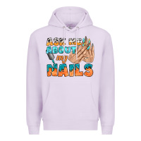 Lilac ask me about my nails bbs Premium Hoodie - BundleAndBundleShop