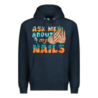 Navy ask me about my nails bbs Premium Hoodie - BundleAndBundleShop