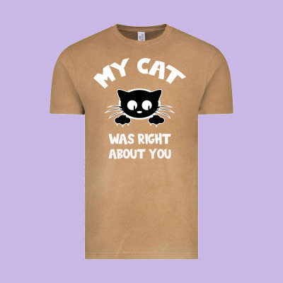 My Cat Was Right About You Vintage Tee Designed By Bettercallsaul