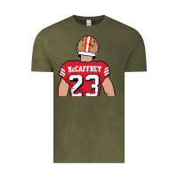 Vintage Olive christian mccaffrey back to Vintage Tee - tuanDangUi