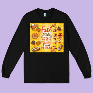 Pumpkin Pie And Family Long Sleeve Tee Designed By Tumblerdesignbyshophia