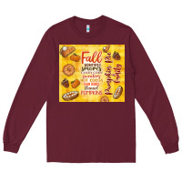 Burgundy pumpkin pie and family Long Sleeve Tee - TumblerDesignByShophia