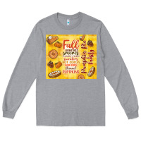 Heather Grey pumpkin pie and family Long Sleeve Tee - TumblerDesignByShophia