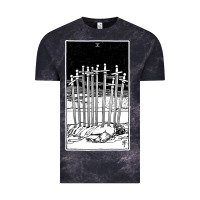 Cloud Black ten of swords   x of swords   tarot card   major arcana   fortune tell Vintage Tee - tuanDangUi
