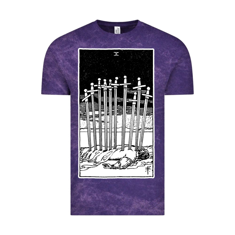 Ten Of Swords   X Of Swords   Tarot Card   Major Arcana   Fortune Tell Vintage Tee by tuanDangUi | Teevron