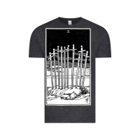 Vintage Black ten of swords   x of swords   tarot card   major arcana   fortune tell Vintage Tee - tuanDangUi