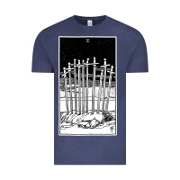 Vintage Denim ten of swords   x of swords   tarot card   major arcana   fortune tell Vintage Tee - tuanDangUi