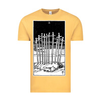 Vintage Mustard ten of swords   x of swords   tarot card   major arcana   fortune tell Vintage Tee - tuanDangUi