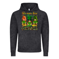 Vintage Black shamrockin with my gnomies Vintage Hoodie - NancyCooperArtShop