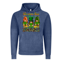 Vintage Denim shamrockin with my gnomies Vintage Hoodie - NancyCooperArtShop