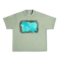 Oil Green gemstone leopard background Urban Heavy Tee - JahusDesignShop