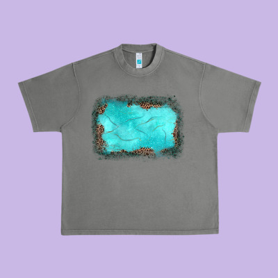 Gemstone Leopard Background Urban Heavy Tee Designed By Jahusdesignshop