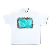 White gemstone leopard background Urban Heavy Tee - JahusDesignShop