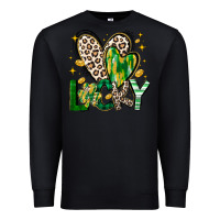 Black Lucky Saint Patricks Day Premium Sweatshirt - CowhideDigitalArt