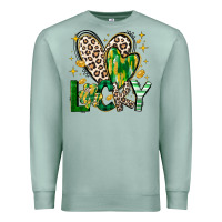 Seafoam Lucky Saint Patricks Day Premium Sweatshirt - CowhideDigitalArt