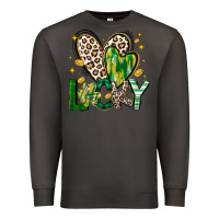 Smoke Lucky Saint Patricks Day Premium Sweatshirt - CowhideDigitalArt