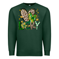 Sports Green Lucky Saint Patricks Day Premium Sweatshirt - CowhideDigitalArt