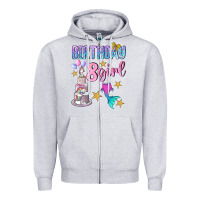 Heather Grey birthday girl 8 Zipper Hoodie - BundleAndBundleShop