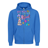 True Royal birthday girl 8 Zipper Hoodie - BundleAndBundleShop
