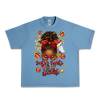 Pebble Blue santa favorite tax specialist afro messy bun Urban Heavy Tee - texasbilliewilder