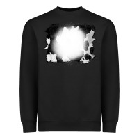 Black Cowhide Bleached Heavyweight Sweatshirt - CowCowDesign