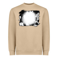 Mushroom Cowhide Bleached Heavyweight Sweatshirt - CowCowDesign