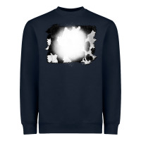 Navy Cowhide Bleached Heavyweight Sweatshirt - CowCowDesign
