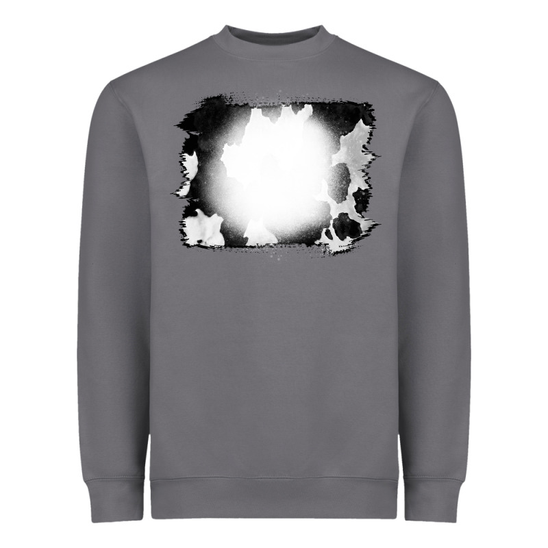 Cowhide Bleached Heavyweight Sweatshirt by CowCowDesign | Teevron