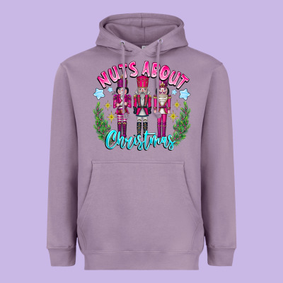Nuts About Christmas Heavyweight Hoodie Designed By Cowhidedigitalart