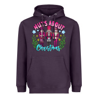 Plum Nuts About Christmas Heavyweight Hoodie - CowhideDigitalArt