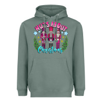 Sage Nuts About Christmas Heavyweight Hoodie - CowhideDigitalArt
