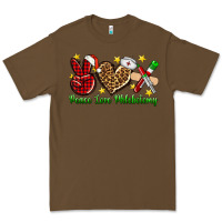 Cacao Peace love Phlebotomy Christmas Premium Tee - NancyCooperArtShop