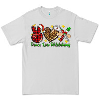 Dove Grey Peace love Phlebotomy Christmas Premium Tee - NancyCooperArtShop