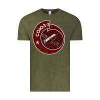 Vintage Olive soyuz 3 space program Vintage Tee - tuanDangUi