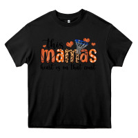 Black this mamas heart is on that court Heavy Core Tee - MaliasSmallBusiness