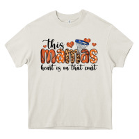 Cream this mamas heart is on that court Heavy Core Tee - MaliasSmallBusiness