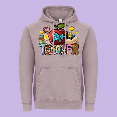 A Teacher Vintage Hoodie Designed By Nancycooperartshop