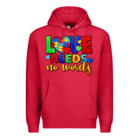 Cardinal love needs no words Premium Hoodie - FaDigitalArtStudio