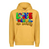 Mustard love needs no words Premium Hoodie - FaDigitalArtStudio