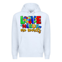 White love needs no words Premium Hoodie - FaDigitalArtStudio