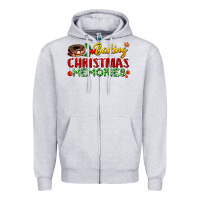 Heather Grey baking christmas memories Zipper Hoodie - FaDigitalArtStudio