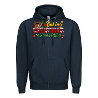 Navy baking christmas memories Zipper Hoodie - FaDigitalArtStudio
