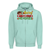 Seafoam baking christmas memories Zipper Hoodie - FaDigitalArtStudio